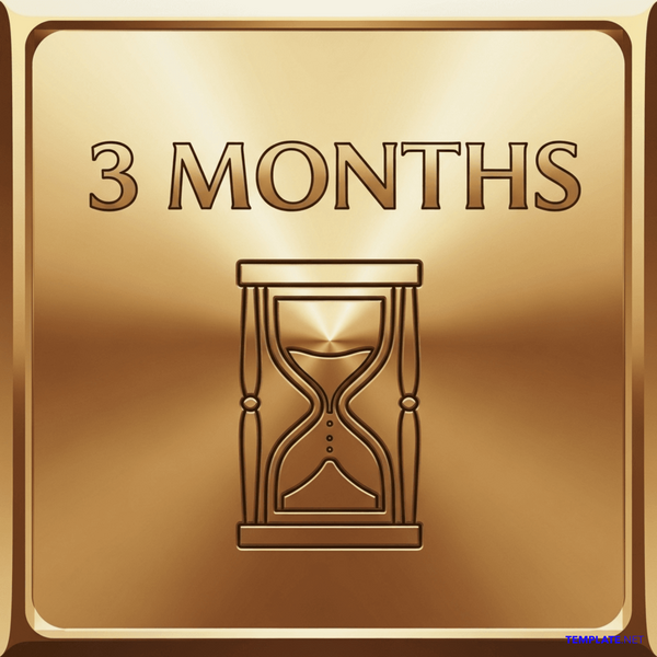 3 Months Service & Progression Badges