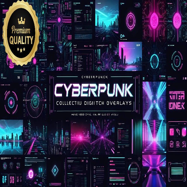 Cyberpunk Collection – Dark Futuristic Design Assets, Wallpapers & Graphics for Digital Artists & Creators - Digital Pro Hub