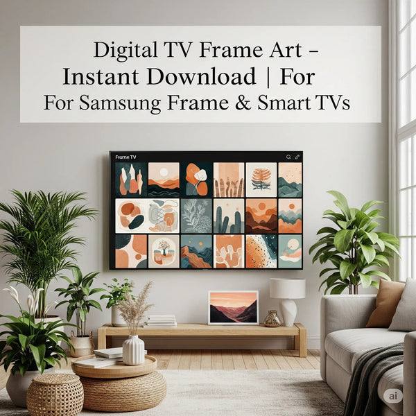 Digital TV Frame Art Collection – Transform Your TV into Stylish Home Décor - Digital Pro Hub
