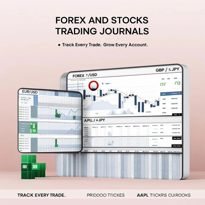 Forex and Stocks Trading Journals – Ultimate Spreadsheet for Trade Logging, Risk Management & Profit Tracking - Digital Pro Hub