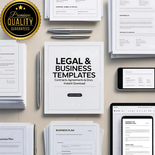 Legal & Business Templates Collection – Ready - to - Use Contracts, Agreements & Business Documents - Digital Pro Hub