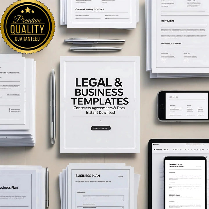 Legal & Business Templates Collection – Ready - to - Use Contracts, Agreements & Business Documents - Digital Pro Hub