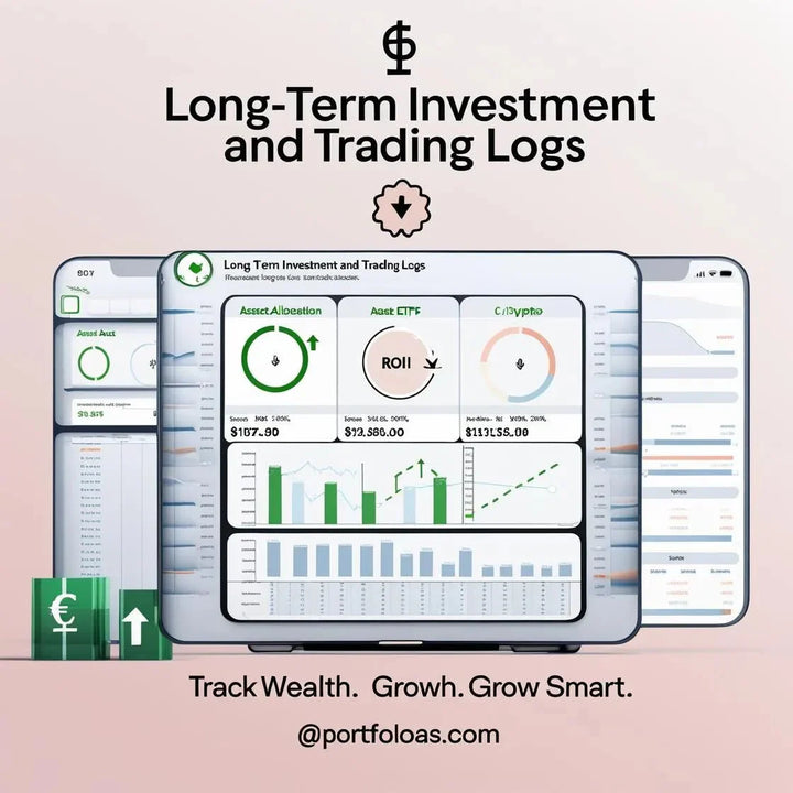 Long - Term Investment and Trading Logs – Portfolio Tracker for Stocks, ETFs, Crypto & More - Digital Pro Hub