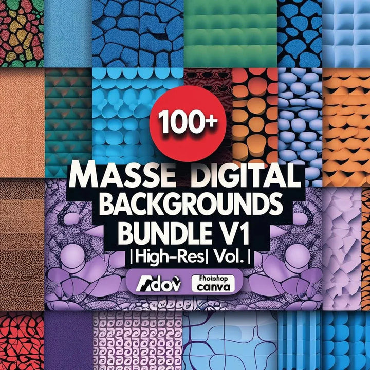 Massive Backgrounds Bundle V1 – 700+ High - Resolution Textures & Backdrops for Design & Print - Digital Pro Hub
