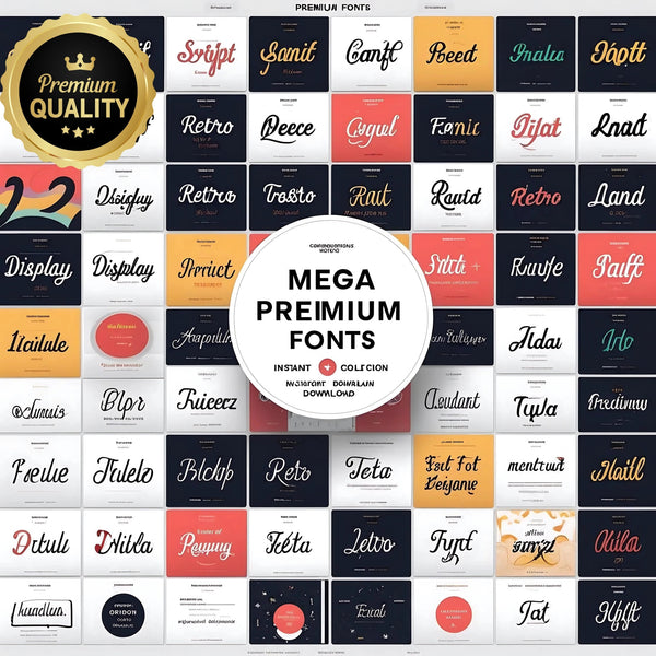 Mega Font Collection – 10K+ Premium Fonts for Creators, Designers & Brands - Digital Pro Hub