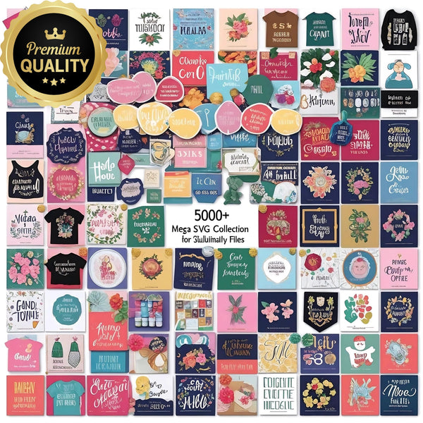 Mega SVG Collection – 5000+ High - Quality SVG Files for Cricut, Silhouette, Sublimation & More - Digital Pro Hub