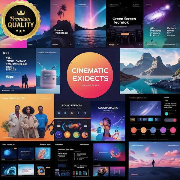 Mega Video Editing Collection – Ultimate Bundle with Stock Videos, Transitions, Effects & Sound FX - Digital Pro Hub