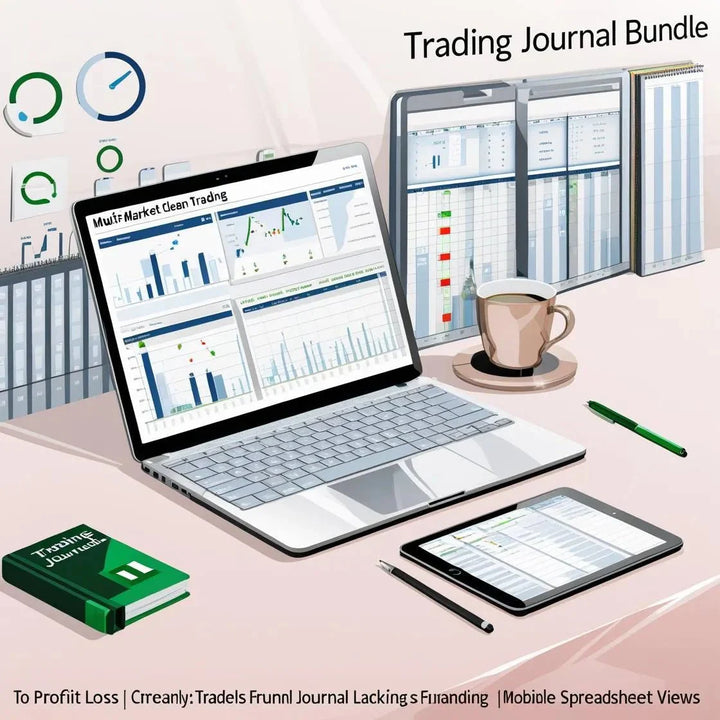 Multi - Market Trading Journal Bundle – Crypto, Forex & Stocks Templates for Google Sheets & Excel - Digital Pro Hub
