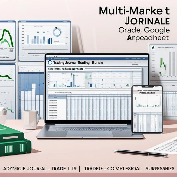 Multi - Market Trading Journal Bundle – Crypto, Forex & Stocks Templates for Google Sheets & Excel - Digital Pro Hub