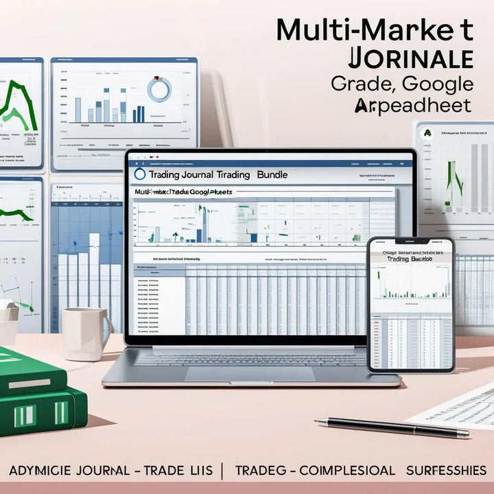 Multi - Market Trading Journal Bundle – Crypto, Forex & Stocks Templates for Google Sheets & Excel - Digital Pro Hub