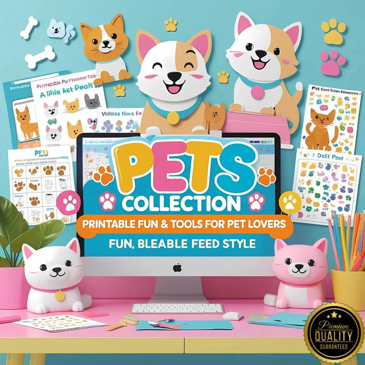 Pets Digital Collection – Fun, Printable & Editable Templates for Pet Owners, Kids, and Animal Lovers - Digital Pro Hub