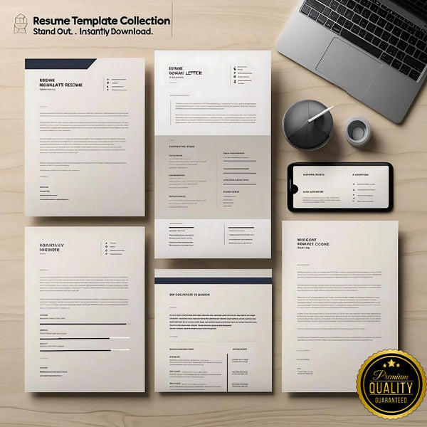 Resume Template Collection – Professional CV & Cover Letter Designs for Job Seekers - Digital Pro Hub