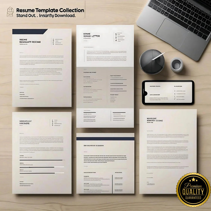 Resume Template Collection – Professional CV & Cover Letter Designs for Job Seekers - Digital Pro Hub