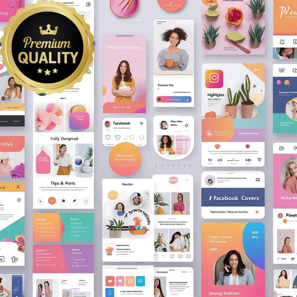 Social Media Templates – Editable Instagram, Facebook & Pinterest Design Kits for Business & Brands - Digital Pro Hub