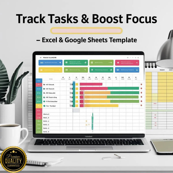 Task Tracker Spreadsheet Template – Boost Your Productivity & Stay Organized (Excel & Google Sheets) - Digital Pro Hub