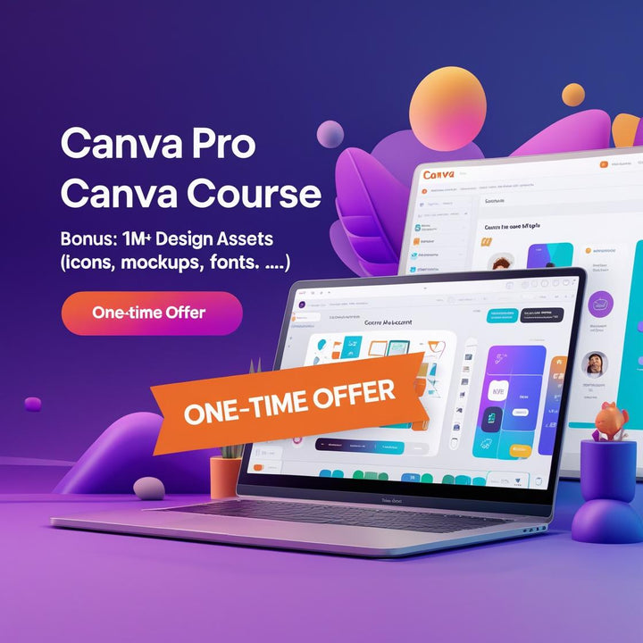 Ultimate Canva Pro Account + Free Course + 1M+ Design Assets - Digital Pro Hub