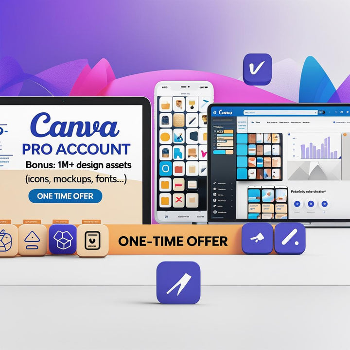 Ultimate Canva Pro Account + Free Course + 1M+ Design Assets - Digital Pro Hub